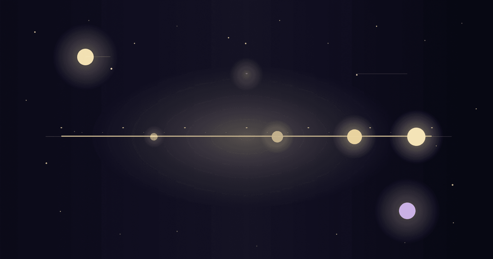 A golden celestial spectrum measuring Kundli matching scores beneath a night sky